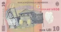 Rum&auml;nien 10 Lei - Nicolae Grigorescu - Maison - Polymer-  2010 - Series 106A