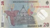 Rum&auml;nien 20 Lei - Ecaterina Teodoroiu - Church - Polymer -  2021 - UNC - P.NEW