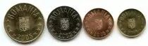 Rum&auml;nien SET.1 Set of 4 coins Arms