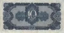Rusia 10 Chervontsev - Lenin - 1937 - VF - P.205