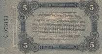 Rusia 5 Rubles - Crimea - Imperial Eagle - 1917 - S.335