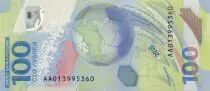 Russian Federation 100 Rubles - World cup in Russia - FIFA 2018 - Soccer Polymer