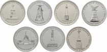 Russian Federation SET.4 Sets of 7 coins Battles of Russia - 2013