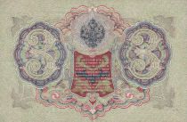 Russie 3 Roubles - Vert et rose - sign. Shipov (1912-1917) - TTB+ - P.9c