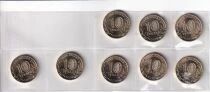 Russie S&eacute;rie 8 pi&egrave;ces de 10 Roubles - 2026 - UNC