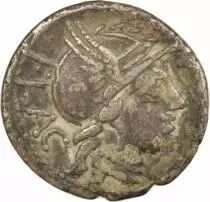 Rutilia Gens - Silver Denier - 77 BC Rome