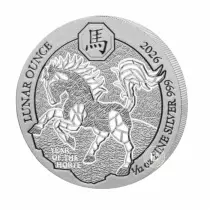 Rwanda  Cheval Lunaire  - 1/12 Once 2026 - Argent