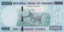 Rwanda 1000 Francs - Usine - Singe Doggett - 2015 - P.39