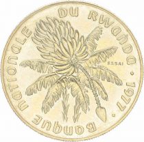 Rwanda 20 Francs Tige de Bananes - Drapeaux - 1977 - Essai