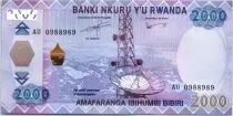 Rwanda 2000 Francs Satellite dish - Coffee - 2014