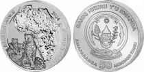 Rwanda 50 Amafaranga  Leopard - Silver Oz 2024