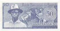 Rwanda 50 Francs - 01-01-1976 - Replacement - P.7