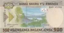 Rwanda 500 Francs Ecoliers - Pont suspendu 2019