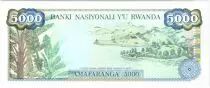 Rwanda 5000 Francs Woman in the plantation - 1988 - UNC - P.22