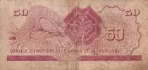 Rwanda-Burundi 50 Francs - Lion - 15-09-1960 - Lettre A - TB - P.4