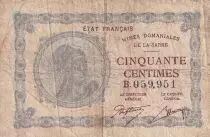 Saarland 50 Centimes - National Mines of Saarland - Type 1920 - Serial B - P.1