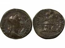 Sabina - Silver Denarius, Seated Concordia - 129 Rome