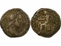 Sabina - Silver Denarius, Seated Concordia - 129 Rome