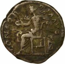 Sabina - Silver Denarius, Seated Concordia - 129 Rome