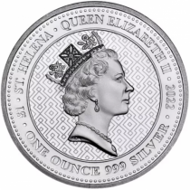 Saint Helena 1 Pound - 1 oz Silver - Queen\'s virtues truth - 2022