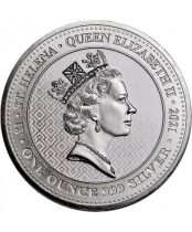 Saint Helena 1 Pound - 1 oz Silver - Queen\'s virtues victory - 2022