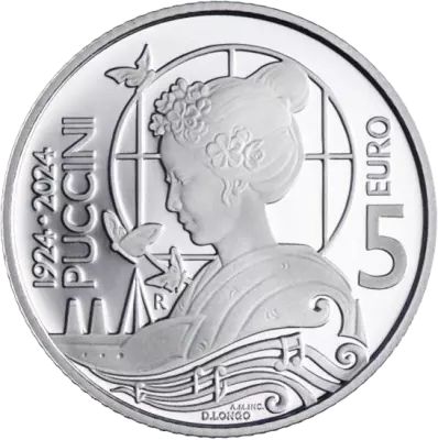 Saint-Marin 100 ans de la mort de Puccini - 5 Euros Argent 2024