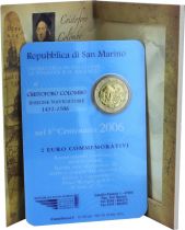 Saint-Marin 2 Euros Commémo. 2006 SAINT MARIN - Christophe Colomb