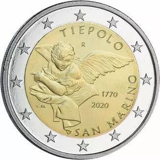Saint-Marin 2 Euros Comm�mo. 2020 - 250 ans de la mort de Gianbattista Tiepolo