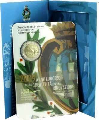 Saint-Marin 2 Euros Comm�mo Ann�e de la cr�ativit� et de l\'innovation  Saint Marin 2009