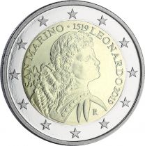 Saint-Marin 2 Euros Commémo. SAINT MARIN 2019 - 500 ans de la mort de Léonard de Vinci