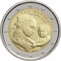 Saint-Marin 2 Euros Comm&eacute;mo. SAINT MARIN 2019 - 550 ans de la mort de Filippo Lippi