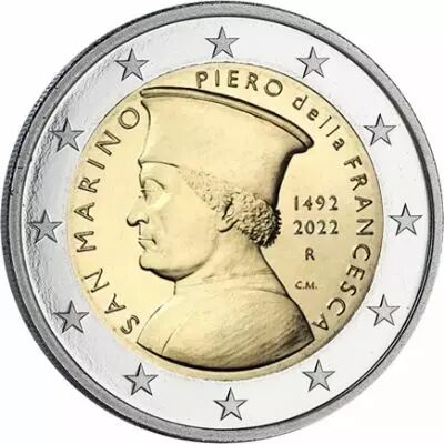 Saint-Marin 2 Euros Comm�mo. SAINT MARIN 2022 - Piero della Francesca ou Pietro Borghese