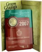 Saint-Marin 2 Euros Commémorative - Saint Marin 2007 Garibaldi
