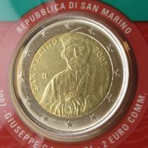 Saint-Marin 2 Euros Commémorative - Saint Marin 2007 Garibaldi
