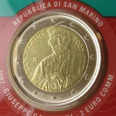 Saint-Marin 2 Euros Comm�morative 2007 Garibaldi