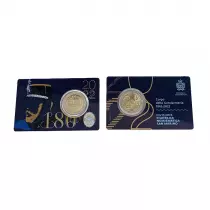 Saint-Marin 2 Euros Nationale 2022 SAINT MARIN - UNC Coincard - 180 ans de la Gendarmerie