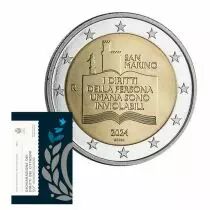 Saint-Marin 50 ans de la Déclaration des droits du citoyen - 2 Euros Commémo 2024