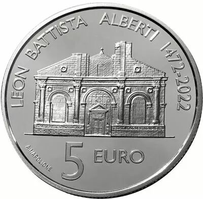 Saint-Marin 550 ans de Leon Battista Alberti - 5 Euros Argent 2022