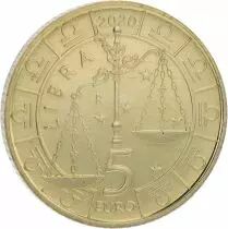 Saint-Marin Balance - 5 Euros 2020 - Zodiaque et Astrologie
