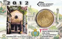 Saint-Marin Chiesa di San Francesco - 50 centimes 2012 Coincard + Timbre
