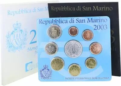 Saint-Marin Coffret BU Euro 2003 - Saint Marin (Ind�pendance  tol�rance et libert�)