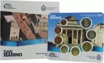 Saint-Marin Coffret BU Euro 2014 - Basilique et palais public Saint Marin