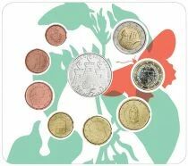 Saint-Marin Coffret Euro 2024 + 5 ? - Papillons