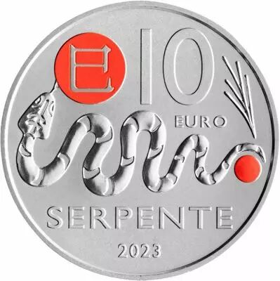 Saint-Marin Le Serpent - 10 Euros Couleur 2023 - Astrologie Chinoise