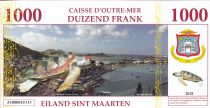 Saint Martin 1000 Francs - Tortue - Peter Stuyvesant - 2018
