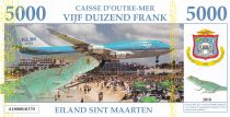 Saint Martin 5000 Francs - Iguane - Avion - William II - 2018