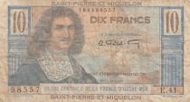 Saint-Pierre and Miquelon 10 Francs Colbert - 1946 - Serial E.41 98557