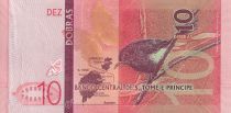 Saint Thomas and Prince 10 Dobras - Butterfly - Bird- Polymer - 2020 - UNC - P.NEW