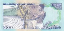 Saint Thomas and Prince 100 dobras - Kg Amador, flower - People - 1993 - Serial BA