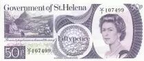 Sainte Hélène 50 Pence - Elisabeth II - St Hélène - 1979 - Série V/1